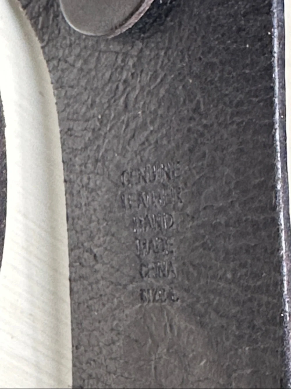 Linea Pelle Womens brown and Black large Leather adjustable embroidered Belt